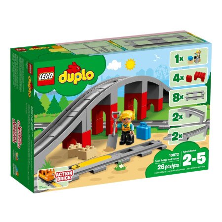 LEGO® Eisenbahnbrücke und Schienen (10872)