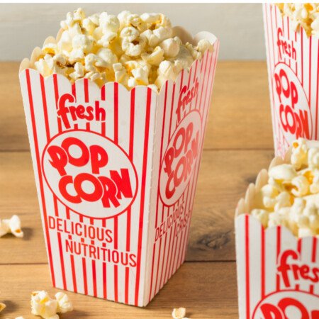 Bedruckte Popcorntüten
