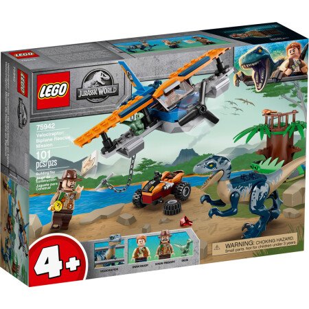 LEGO® Velociraptor: Rettungsmission mit dem Doppeldecker (75942)