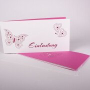 Einladungskarte Schmetterling