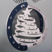 Weihnachtskarte Christbaumkugel
