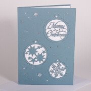 Weihnachtskarten Merry Christmas im Schnee