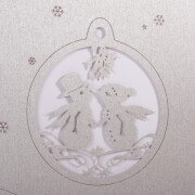 Weihnachtskarte Grüße vom Schneemann