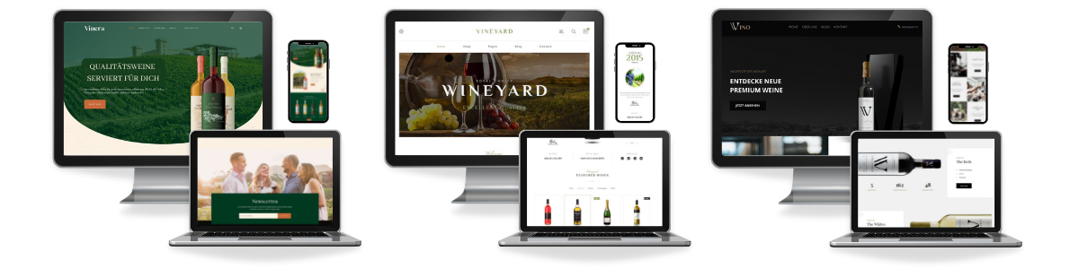 Webdesign für Weingüter Beispiele