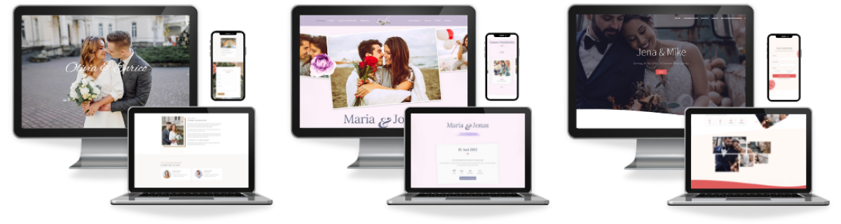 Webdesign Beispiele Hochzeit