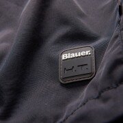 Blauer Spring Pull Textiljacke