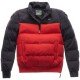 Blauer Winter Pull Textiljacke