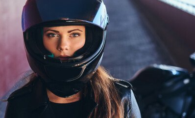 Motorradhelm Damen